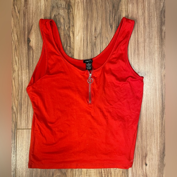 Set of 4 Rue 21 half zip crop tank tops all size XL dark blue is size L - Picture 7 of 8